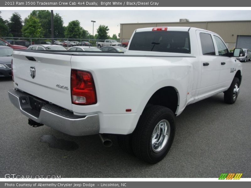 Bright White / Black/Diesel Gray 2013 Ram 3500 Tradesman Crew Cab 4x4 Dually