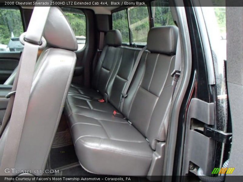 Rear Seat of 2008 Silverado 2500HD LTZ Extended Cab 4x4