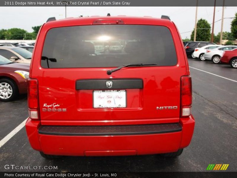 Inferno Red Crystal Pearl / Dark Slate Gray 2011 Dodge Nitro Heat 4x4