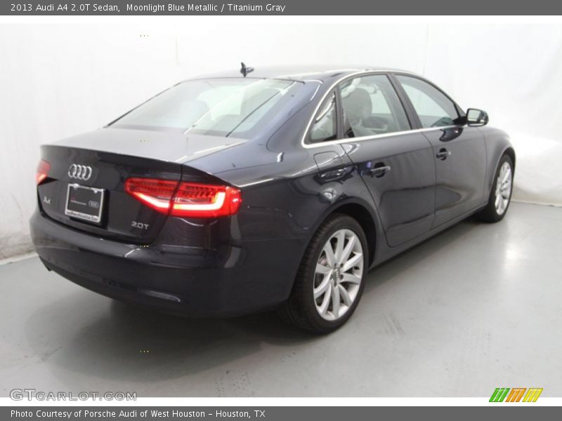 Moonlight Blue Metallic / Titanium Gray 2013 Audi A4 2.0T Sedan