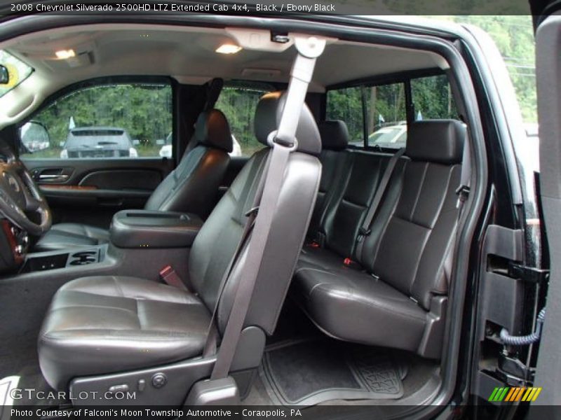  2008 Silverado 2500HD LTZ Extended Cab 4x4 Ebony Black Interior