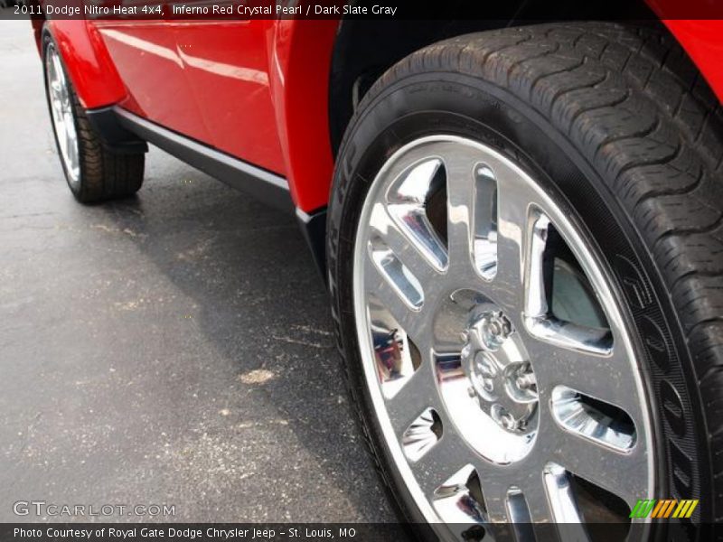 Inferno Red Crystal Pearl / Dark Slate Gray 2011 Dodge Nitro Heat 4x4