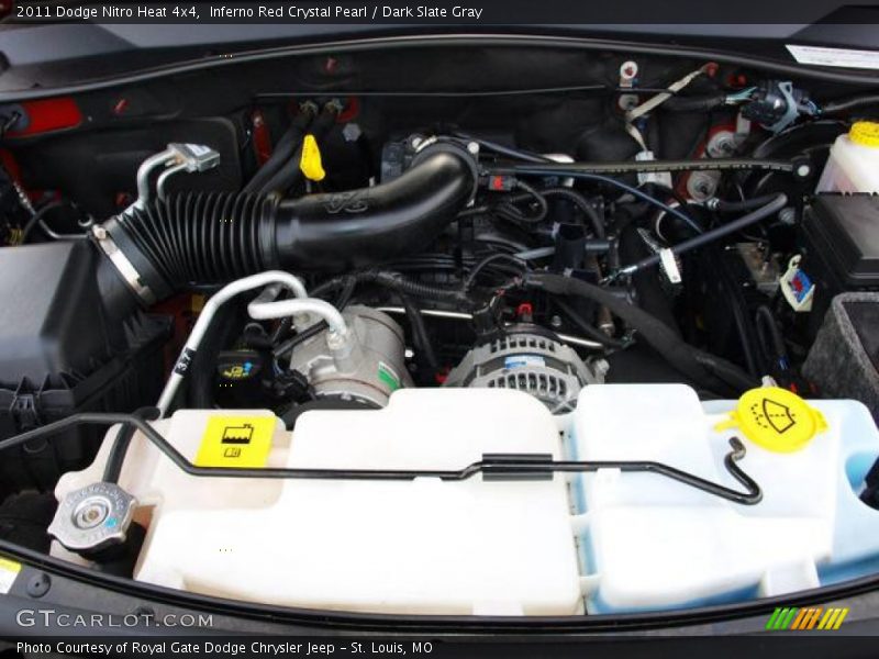 Inferno Red Crystal Pearl / Dark Slate Gray 2011 Dodge Nitro Heat 4x4