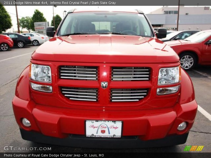 Inferno Red Crystal Pearl / Dark Slate Gray 2011 Dodge Nitro Heat 4x4