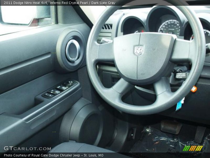 Inferno Red Crystal Pearl / Dark Slate Gray 2011 Dodge Nitro Heat 4x4