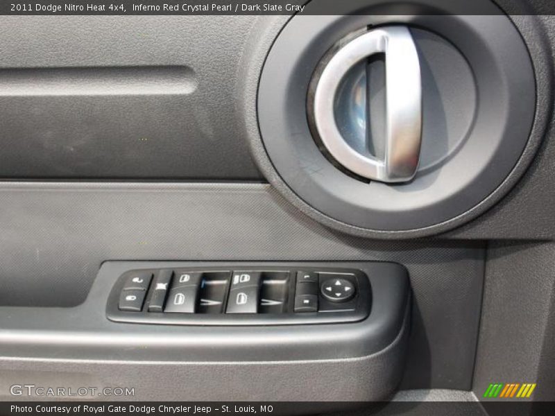 Inferno Red Crystal Pearl / Dark Slate Gray 2011 Dodge Nitro Heat 4x4