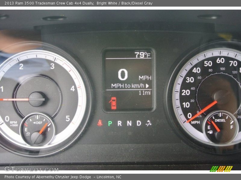Bright White / Black/Diesel Gray 2013 Ram 3500 Tradesman Crew Cab 4x4 Dually