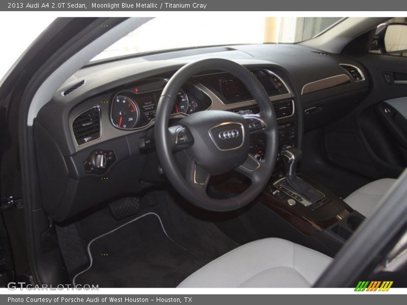 Moonlight Blue Metallic / Titanium Gray 2013 Audi A4 2.0T Sedan