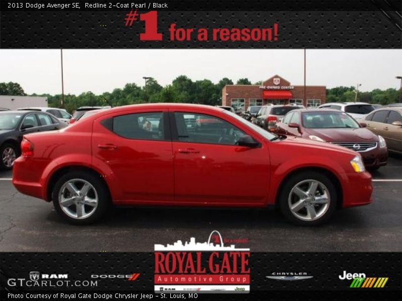 Redline 2-Coat Pearl / Black 2013 Dodge Avenger SE