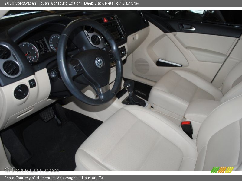 Deep Black Metallic / Clay Gray 2010 Volkswagen Tiguan Wolfsburg Edition