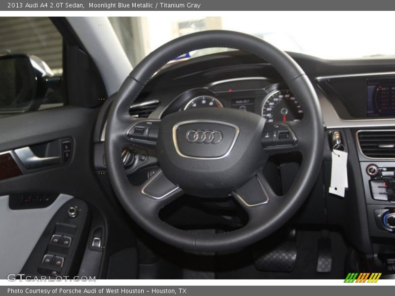 Moonlight Blue Metallic / Titanium Gray 2013 Audi A4 2.0T Sedan