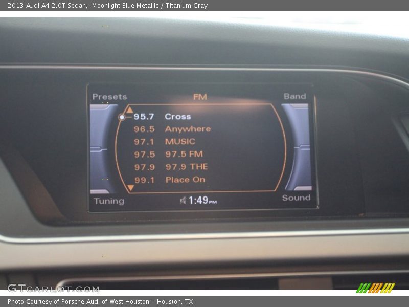 Moonlight Blue Metallic / Titanium Gray 2013 Audi A4 2.0T Sedan