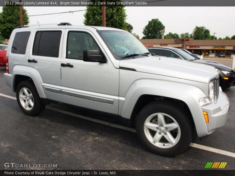 Bright Silver Metallic / Dark Slate Gray/Dark Saddle 2012 Jeep Liberty Limited 4x4