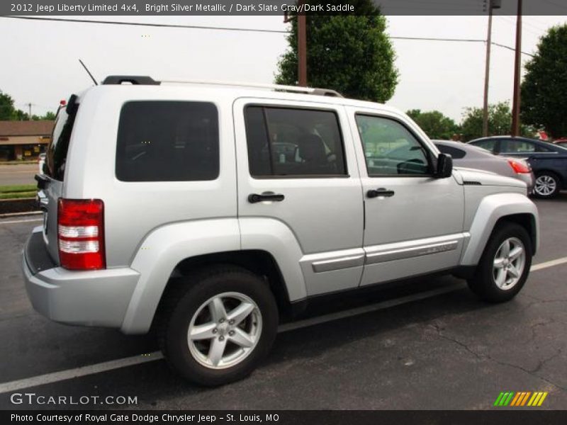 Bright Silver Metallic / Dark Slate Gray/Dark Saddle 2012 Jeep Liberty Limited 4x4
