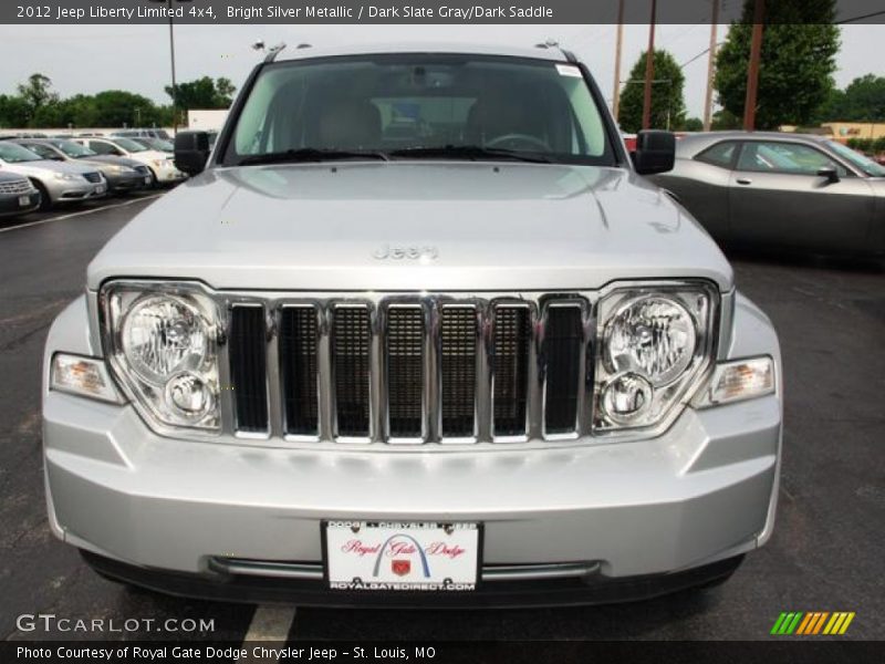 Bright Silver Metallic / Dark Slate Gray/Dark Saddle 2012 Jeep Liberty Limited 4x4