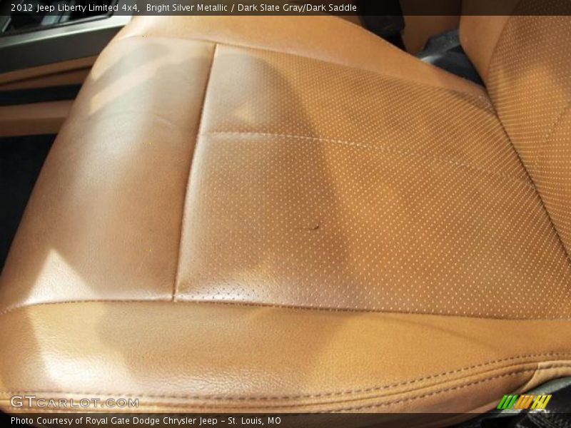 Bright Silver Metallic / Dark Slate Gray/Dark Saddle 2012 Jeep Liberty Limited 4x4