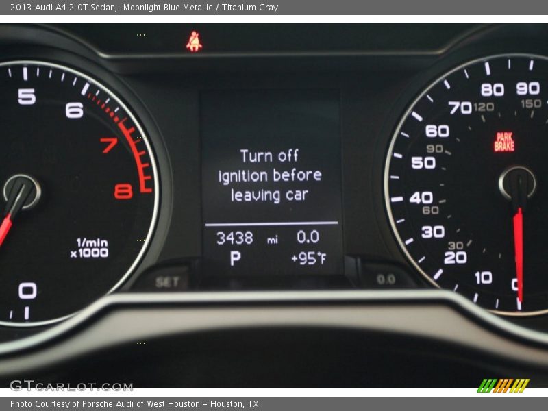 Moonlight Blue Metallic / Titanium Gray 2013 Audi A4 2.0T Sedan