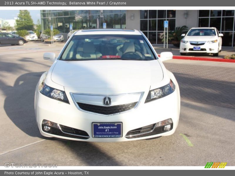 Bellanova White Pearl / Graystone 2013 Acura TL SH-AWD Technology