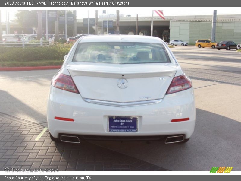 Bellanova White Pearl / Graystone 2013 Acura TL SH-AWD Technology