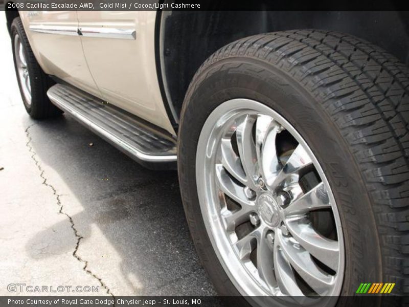 Gold Mist / Cocoa/Light Cashmere 2008 Cadillac Escalade AWD