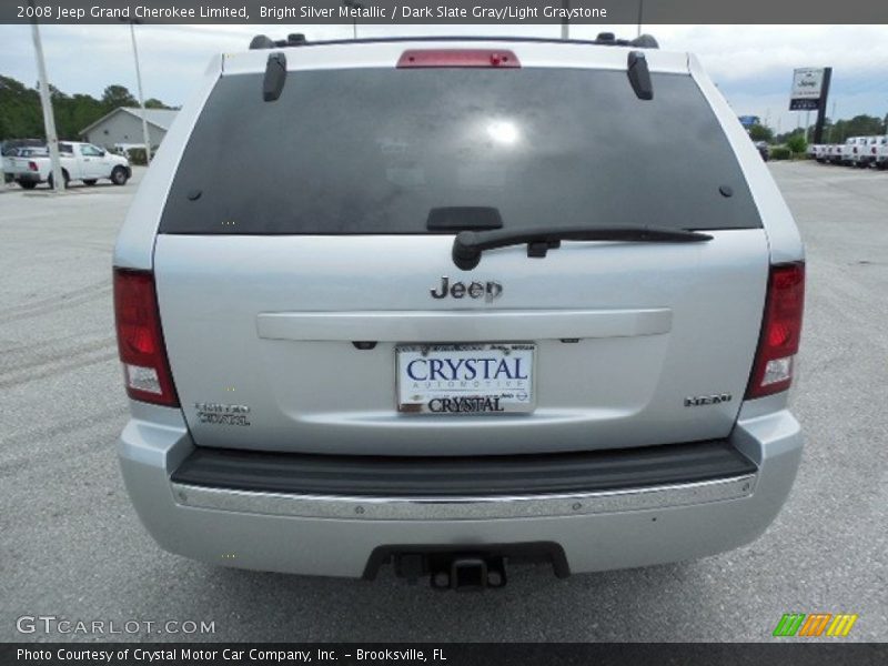 Bright Silver Metallic / Dark Slate Gray/Light Graystone 2008 Jeep Grand Cherokee Limited