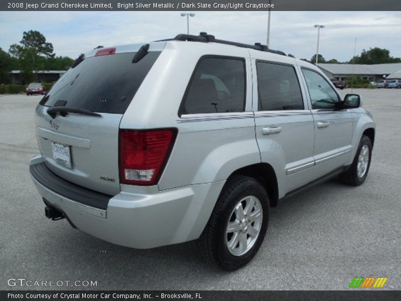 Bright Silver Metallic / Dark Slate Gray/Light Graystone 2008 Jeep Grand Cherokee Limited