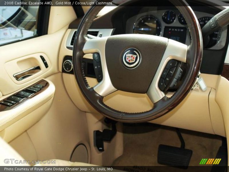 Gold Mist / Cocoa/Light Cashmere 2008 Cadillac Escalade AWD