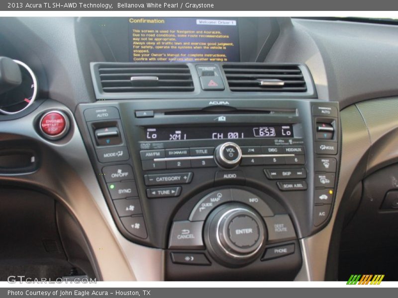 Bellanova White Pearl / Graystone 2013 Acura TL SH-AWD Technology