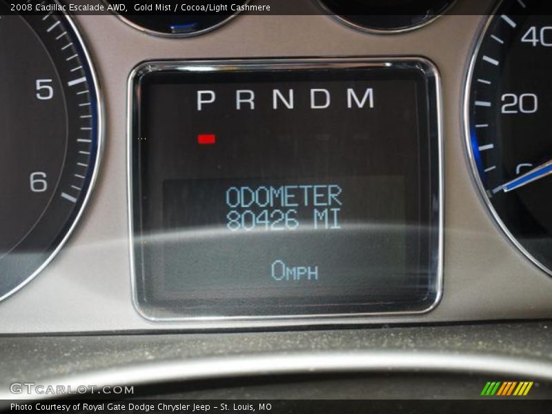 Gold Mist / Cocoa/Light Cashmere 2008 Cadillac Escalade AWD
