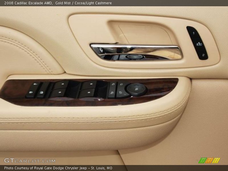 Gold Mist / Cocoa/Light Cashmere 2008 Cadillac Escalade AWD