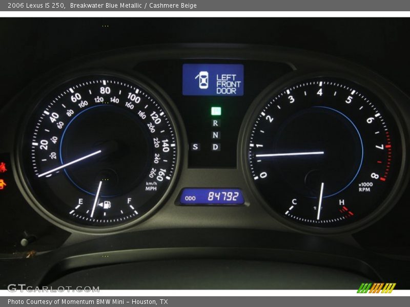 Breakwater Blue Metallic / Cashmere Beige 2006 Lexus IS 250