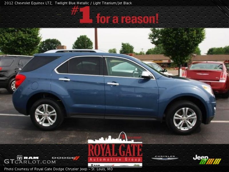 Twilight Blue Metallic / Light Titanium/Jet Black 2012 Chevrolet Equinox LTZ
