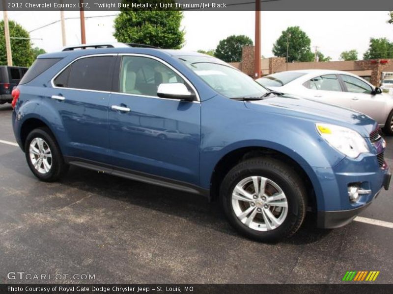 Twilight Blue Metallic / Light Titanium/Jet Black 2012 Chevrolet Equinox LTZ