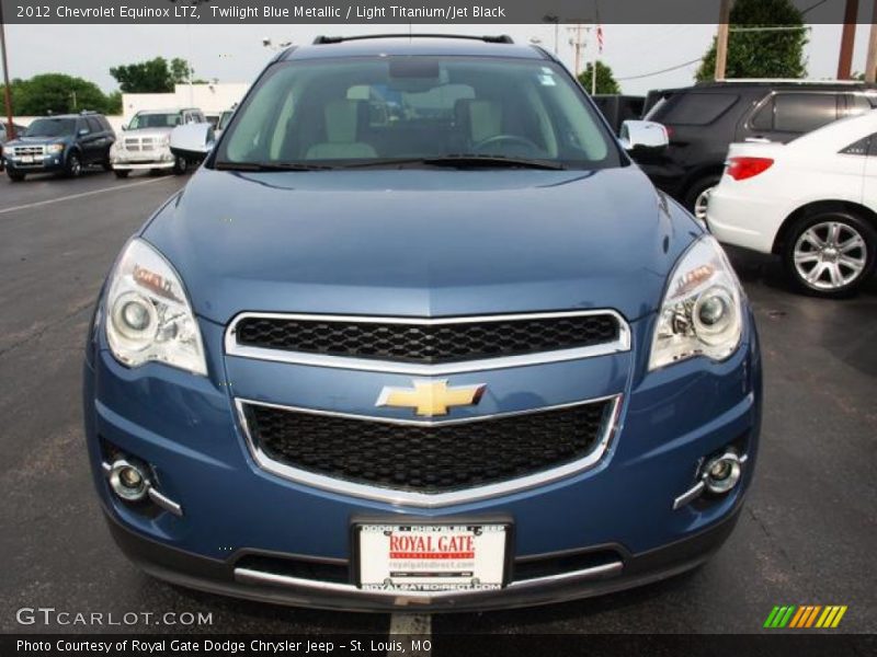 Twilight Blue Metallic / Light Titanium/Jet Black 2012 Chevrolet Equinox LTZ