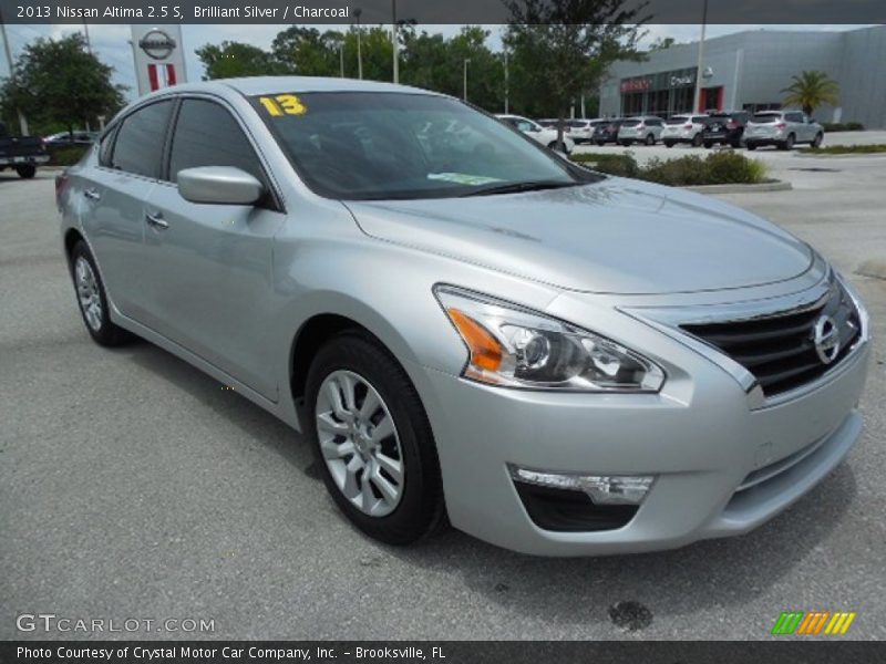 Brilliant Silver / Charcoal 2013 Nissan Altima 2.5 S