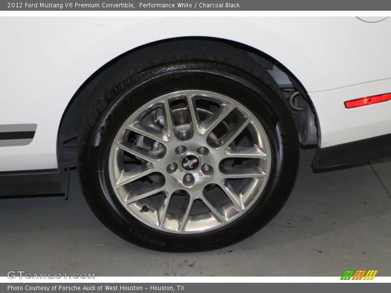 Performance White / Charcoal Black 2012 Ford Mustang V6 Premium Convertible