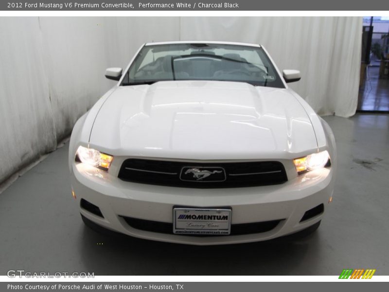 Performance White / Charcoal Black 2012 Ford Mustang V6 Premium Convertible