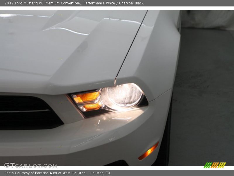 Performance White / Charcoal Black 2012 Ford Mustang V6 Premium Convertible