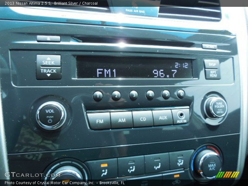 Brilliant Silver / Charcoal 2013 Nissan Altima 2.5 S