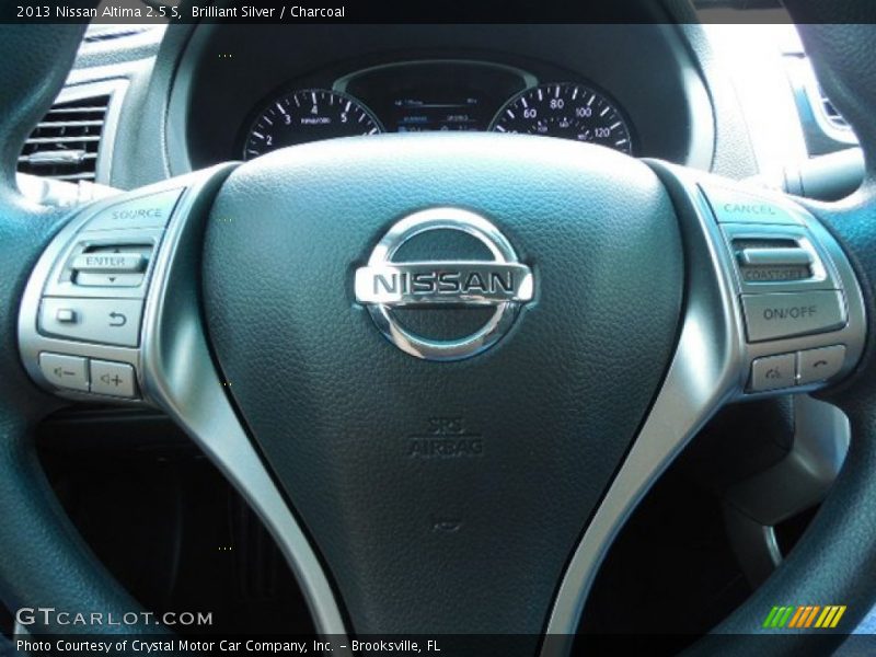 Brilliant Silver / Charcoal 2013 Nissan Altima 2.5 S