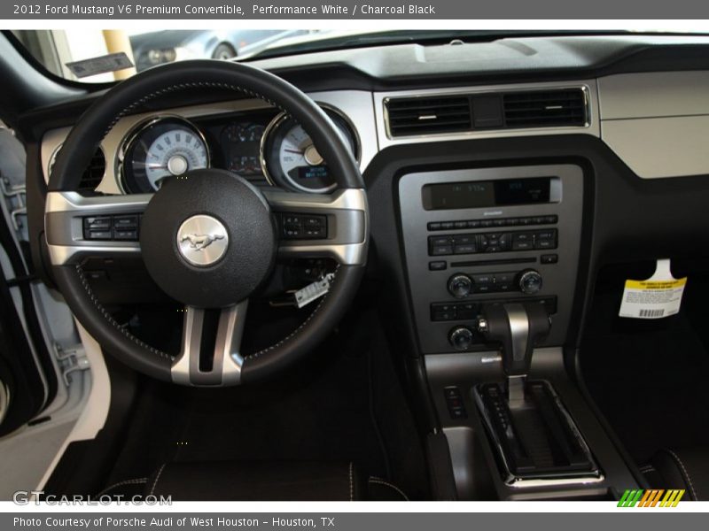 Performance White / Charcoal Black 2012 Ford Mustang V6 Premium Convertible