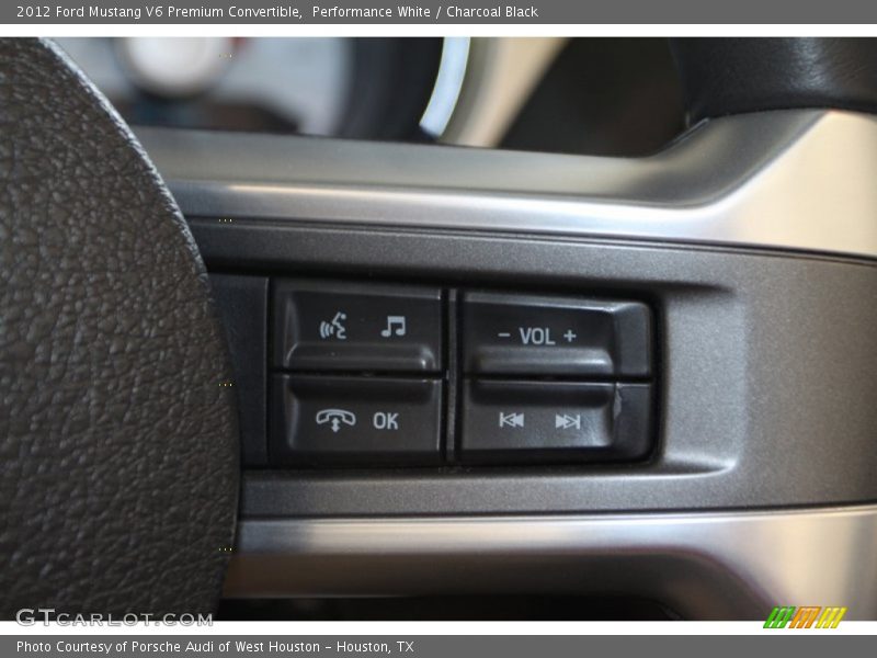 Performance White / Charcoal Black 2012 Ford Mustang V6 Premium Convertible