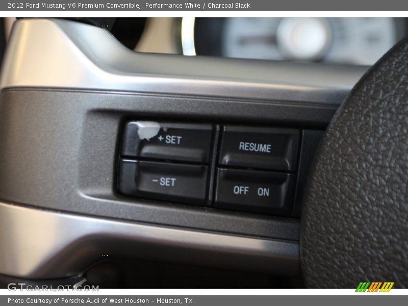 Performance White / Charcoal Black 2012 Ford Mustang V6 Premium Convertible