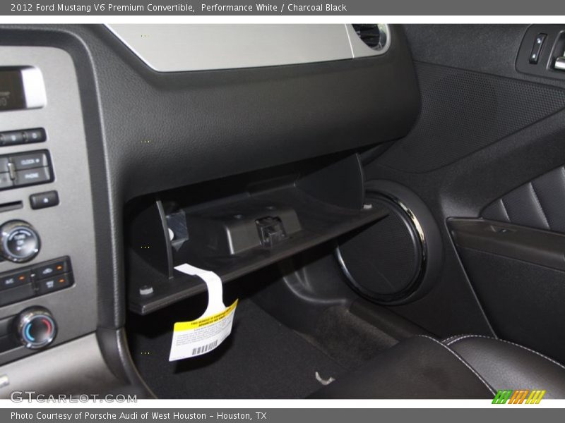 Performance White / Charcoal Black 2012 Ford Mustang V6 Premium Convertible