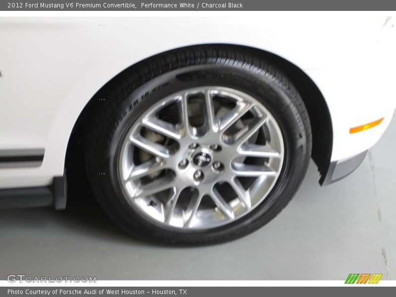 Performance White / Charcoal Black 2012 Ford Mustang V6 Premium Convertible