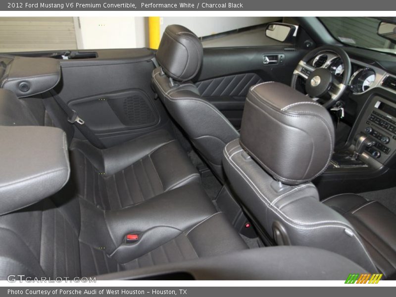 Performance White / Charcoal Black 2012 Ford Mustang V6 Premium Convertible