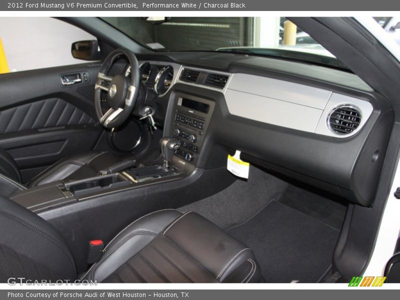 Performance White / Charcoal Black 2012 Ford Mustang V6 Premium Convertible