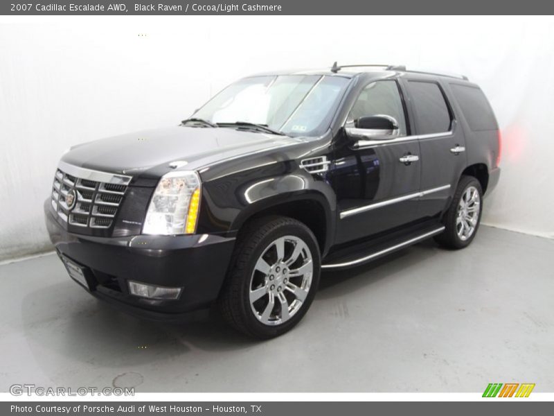 Black Raven / Cocoa/Light Cashmere 2007 Cadillac Escalade AWD
