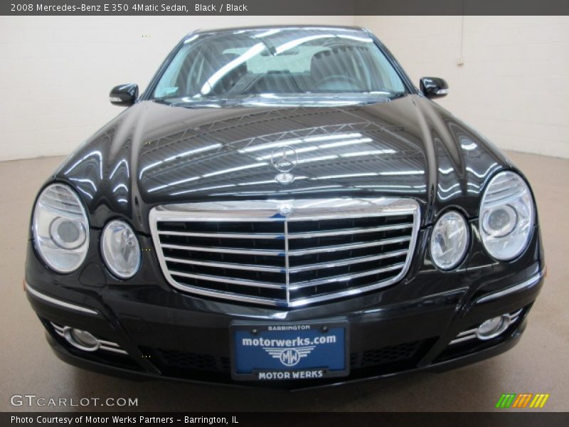 Black / Black 2008 Mercedes-Benz E 350 4Matic Sedan