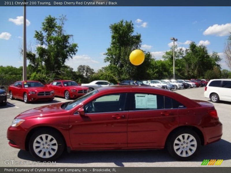Deep Cherry Red Crystal Pearl / Black 2011 Chrysler 200 Touring